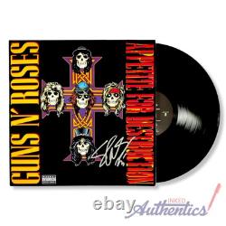 Vinyle LP dédicacé signé par Slash Appetite for Destruction Guns N' Roses PSA