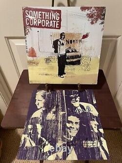 Vinyle LP éclaboussé de rouge avec livret signé à la main par le groupe / Something Corporate North
