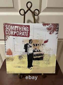 Vinyle LP éclaboussé de rouge avec livret signé à la main par le groupe / Something Corporate North