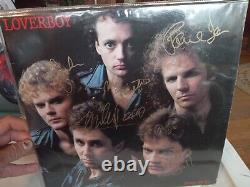Vinyle LP signé Loverboy autographié QC 38703 CONTINUEZ REGARDEZ EXPÉDITION GRATUITE BEAU