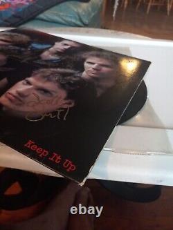 Vinyle LP signé Loverboy autographié QC 38703 CONTINUEZ REGARDEZ EXPÉDITION GRATUITE BEAU