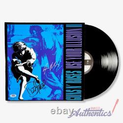 Vinyle LP signé de Guns N' Roses Use Your Illusion II PSA/DNA Authentifié