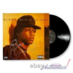 Vinyle LP signé et authentifié de DJ Quik Quik Is the Name PSA/DNA Authentifié