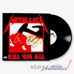Vinyle LP signé et authentifié de Metallica 'Kill'Em All' PSA/DNA
