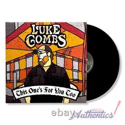 Vinyle LP signé et autographe de Luke Combs This One's for You PSA/DNA authentifié