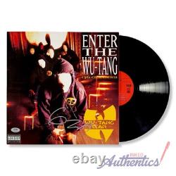 Vinyle LP signé et autographié par GZA Enter the Wu-Tang (36 Chambers) authentifié PSA/DNA