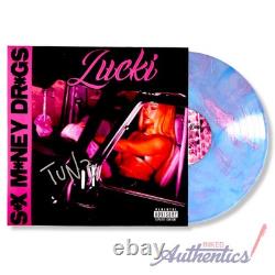 Vinyle LP signé et autographié par Lucki, sx mney drgs, authentifié PSA/DNA