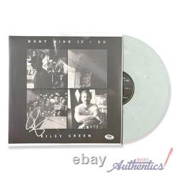Vinyle LP signé et autographié par Riley Green - Don't Mind If I Do - Authentifié PSA/DNA