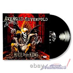 Vinyle LP signé et dédicacé par Avenged Sevenfold, Hail to the King, authentifié PSA/DNA