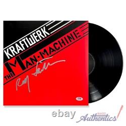 Vinyle LP signé par Ralf Hutter, authentifié par PSA/DNA, L'Homme-Machine