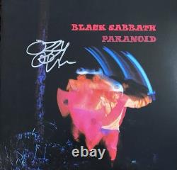 Vinyle Paranoid de Black Sabbath signé et autographié par Ozzy Osbourne