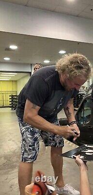 Vinyle autographié de Sammy Hagar pour l'album Standing Hampton - Preuve rare de Van Halen