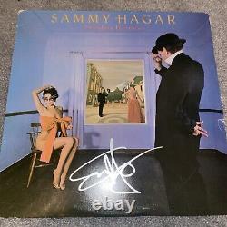 Vinyle autographié de Sammy Hagar pour l'album Standing Hampton - Preuve rare de Van Halen