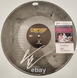 Vinyle autographié signé par Chief Keef 'Finally Rich', seulement côté B sans la pochette de l'album - JSA