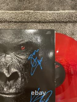 Vinyle couleur LP six signé autographié extrême rock rare du groupe entier