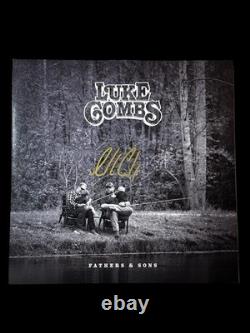 Vinyle dédicacé par Luke Combs pour Pères et Fils, authentifié par Beckett, rare