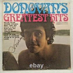 Vinyle des plus grands succès de Donovan signé/autographié