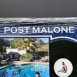 Vinyle encadré signé autographié par Post Malone avec certificat d'authenticité Beckett BAS, rare