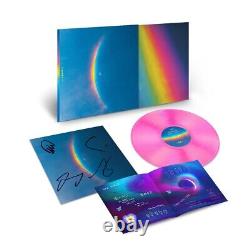 Vinyle rose LP COLDPLAY Moon Music + Carte d'art SIGNÉE AUTOGRAHÉE en prévente
