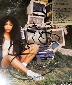 Vinyle signé SZA CTRL 2017 Autographié 2LP couleur verte translucide