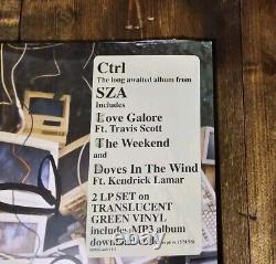 Vinyle signé SZA CTRL 2017 Autographié 2LP couleur verte translucide