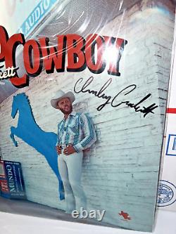 Vinyle signé de Charley Crockett 10 $ Cowboy EN MAIN