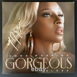 Vinyle signé et authentifié de Mary J Blige avec certificat d'authenticité Beckett