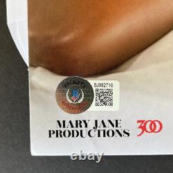 Vinyle signé et authentifié de Mary J Blige avec certificat d'authenticité Beckett