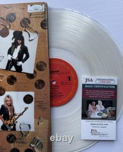 Warrant Autographe à la main Dirty Rotten. Album Vinyle LP + JSA COA