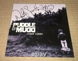 Wes Scantlin Signé Autographied Puddle Of Mudd Come Clean Vinyl Record Album