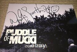 Wes Scantlin Signé Autographied Puddle Of Mudd Come Clean Vinyl Record Album