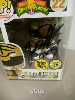 White Power Ranger Glow In The Dark Nycc #22 Limit 480 Signé Jason David Frank