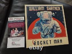 William Shatner a signé l'album vinyle Rocket Man 7 avec autographe JSA