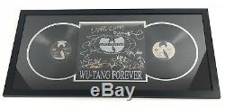 Wu Tang Clan Signé Forever 12 Encadré 9 Vinyl Record Membres Rza Raekwon Jsa