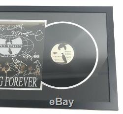 Wu Tang Clan Signé Forever 12 Encadré 9 Vinyl Record Membres Rza Raekwon Jsa