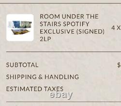 ZAYN MALIK a signé la chambre sous les escaliers 2LP VINYLE Spotify exclusif autographié