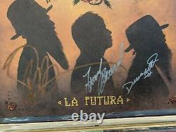 Zz Top Signé Autographié Vinyle Lp La Futura Billy Gibbons Frank Dusty Hill X3